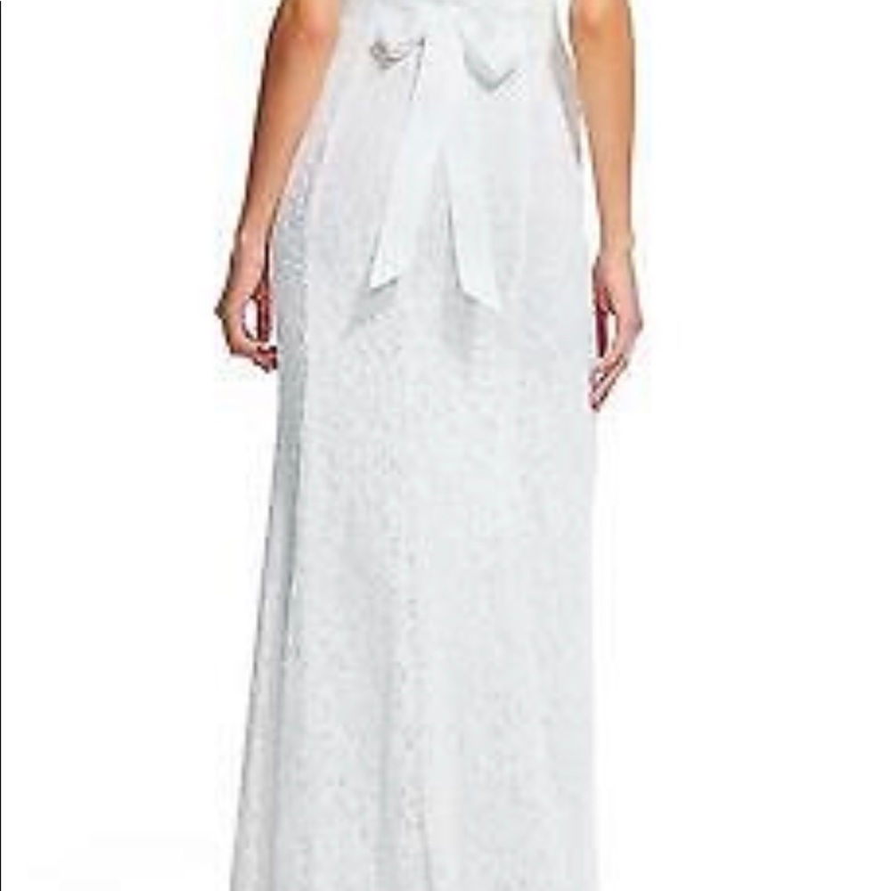 Adrianna Papell V-Neck Lace Dress - Picture 7 of 8